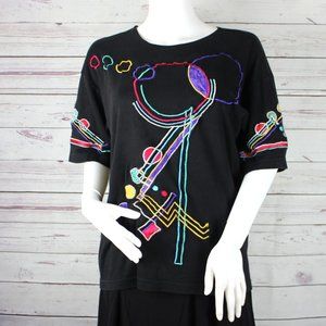 Women's Top Gary Fabricant Back Size Large